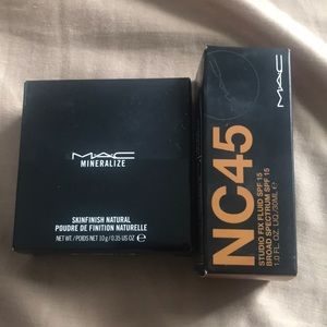 Mac foundation, and mineralized powder